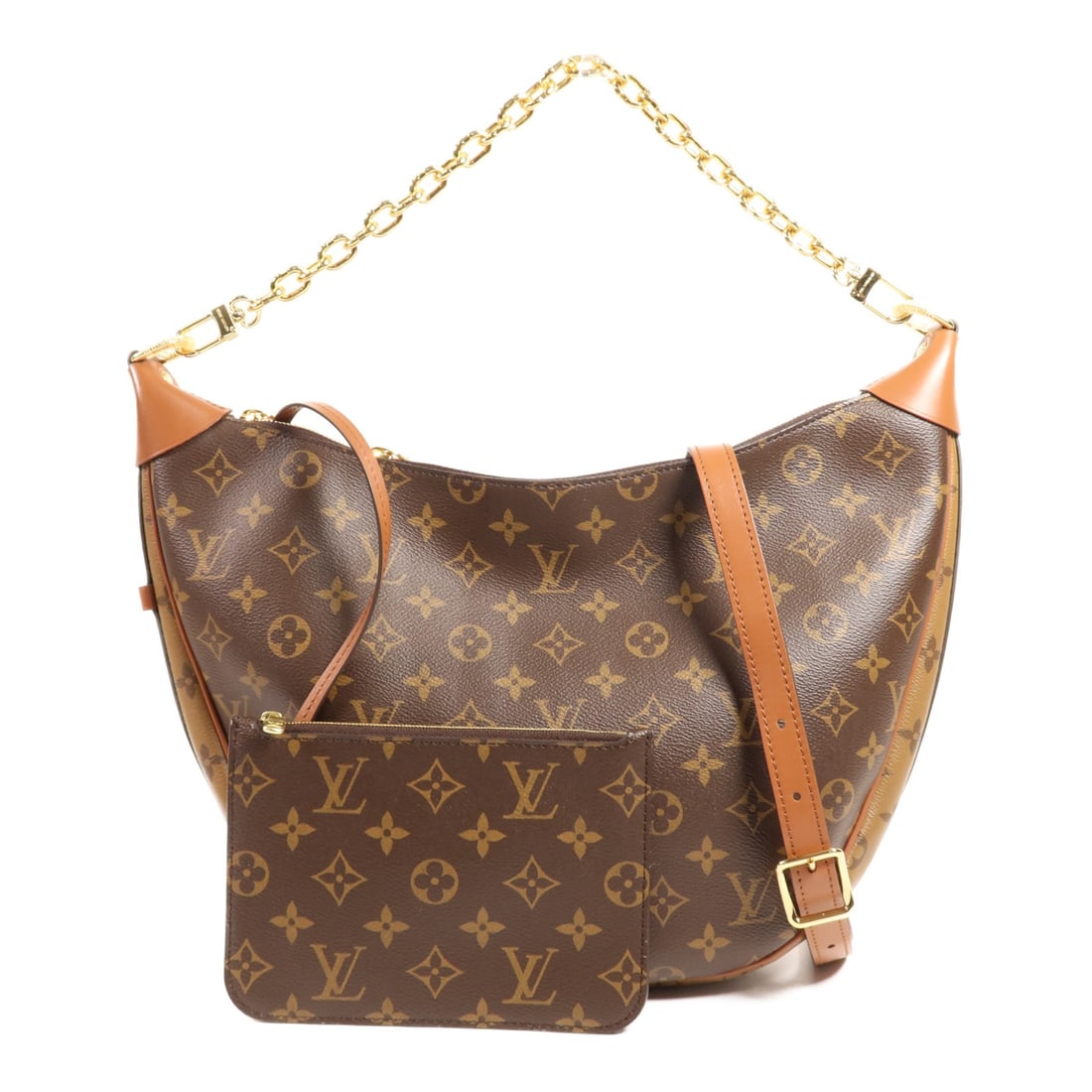 Monogram Reverse Loop Hobo Brown 2way Shoulder Bag by Louis Vuitton M46311 (1 of 13)