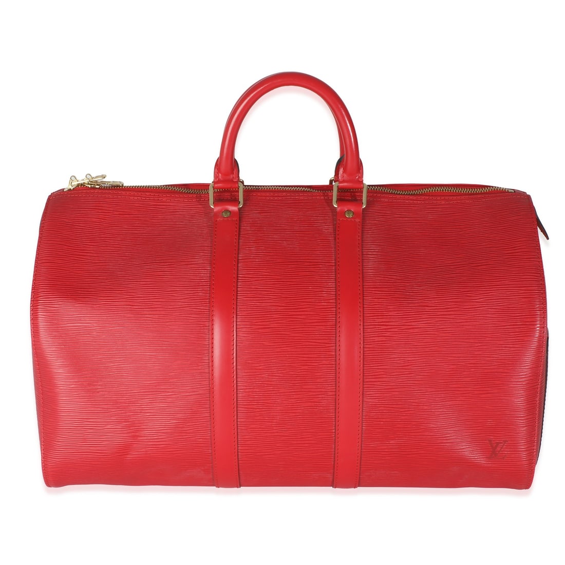 Red Epi Leather Keepall 45 Duffle Bag by Louis Vuitton Vintage (1 of 8)