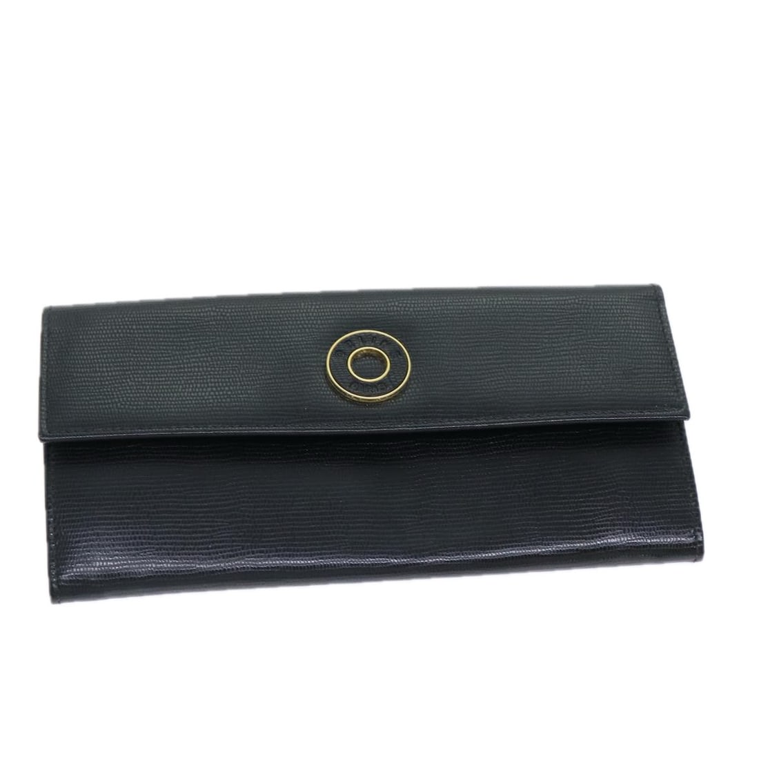 Compact Black Wallet Featuring Celine Circle Emblem (1 of 1)