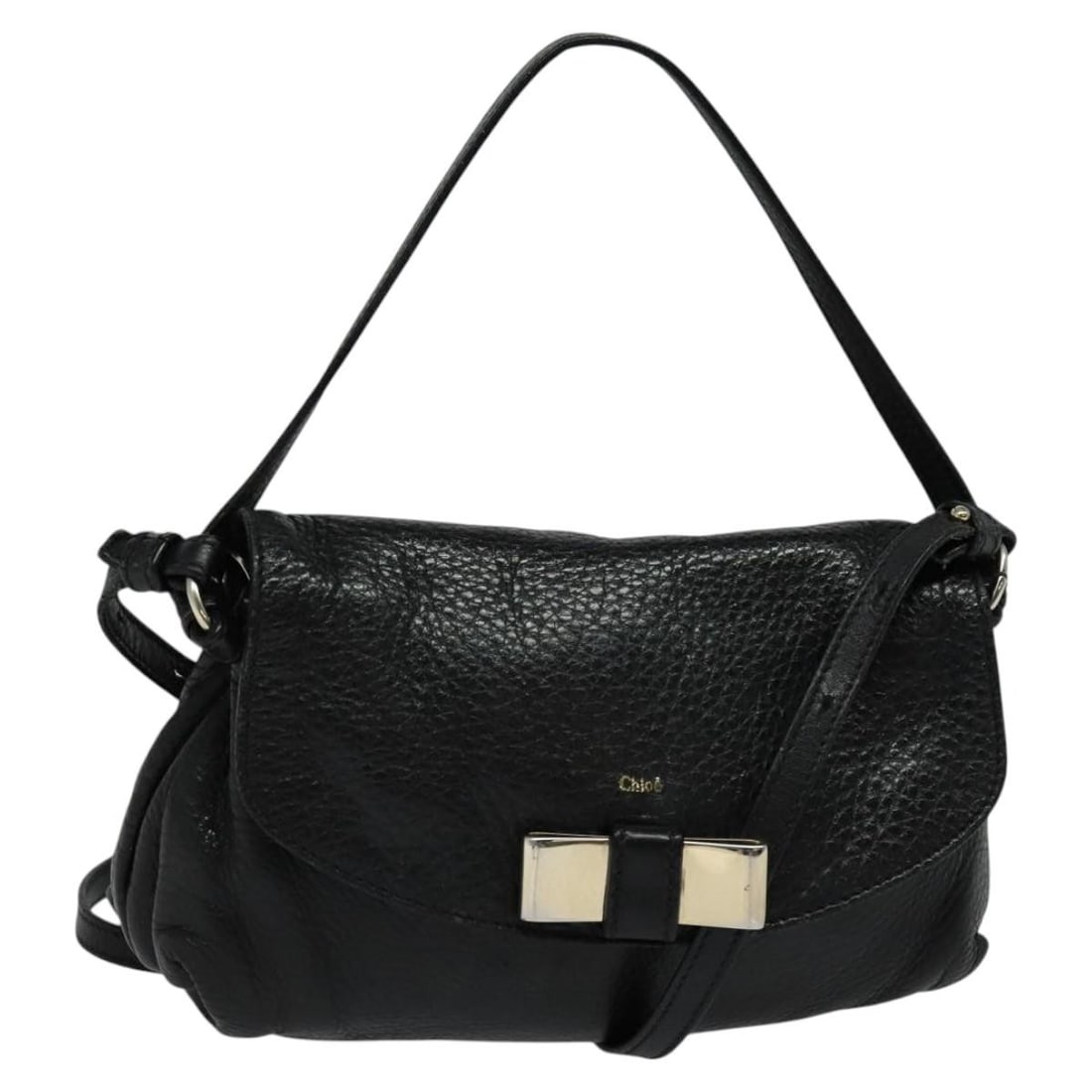 Lily Shoulder Bag in Black by Chloe with Structured Handles (1 of 1)