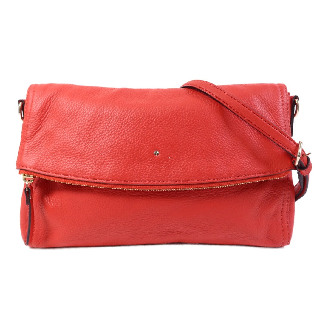 Kate Spade Jackson Street Harlyn Red Leather Shoulder Bag with Gold Hardware (1 of 14)