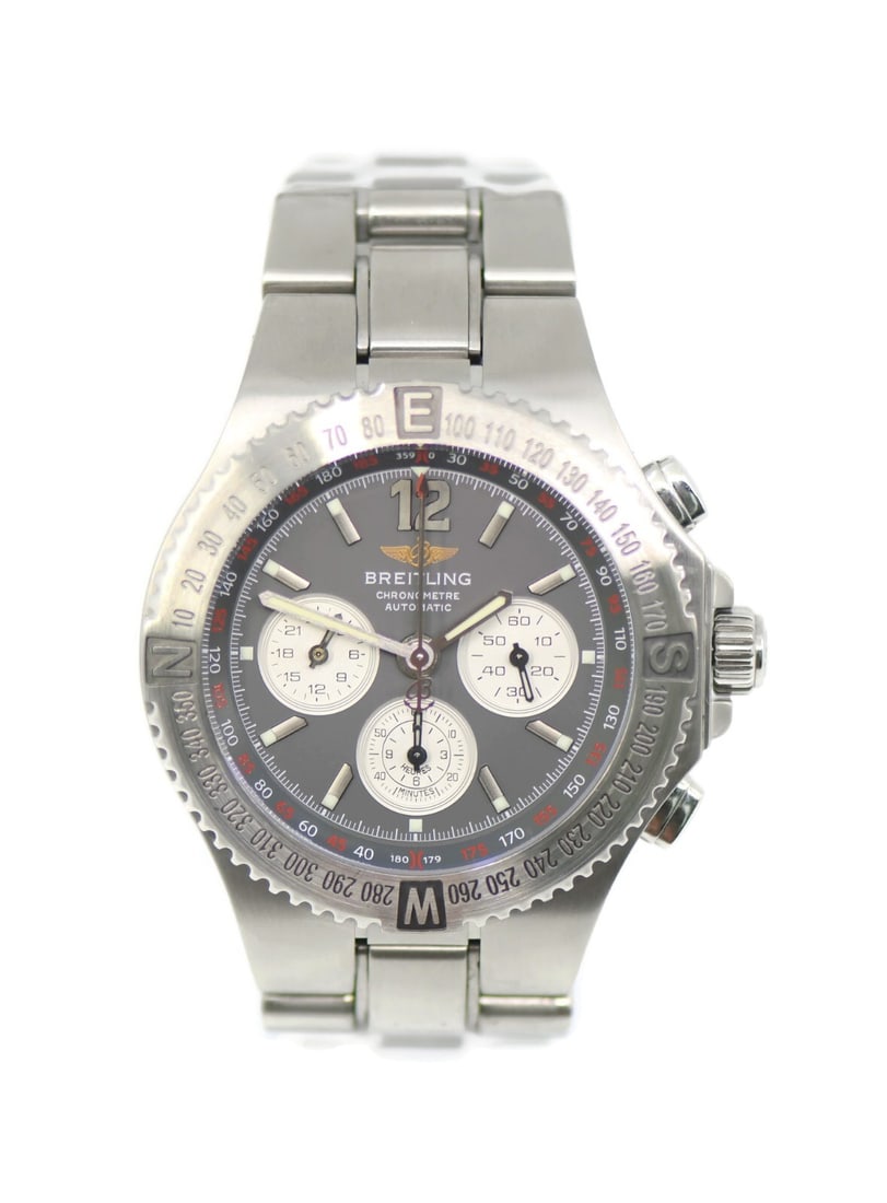 Breitling Hercules Chronograph Stainless Steel Watch A39362 with Box and Papers (1 of 5)
