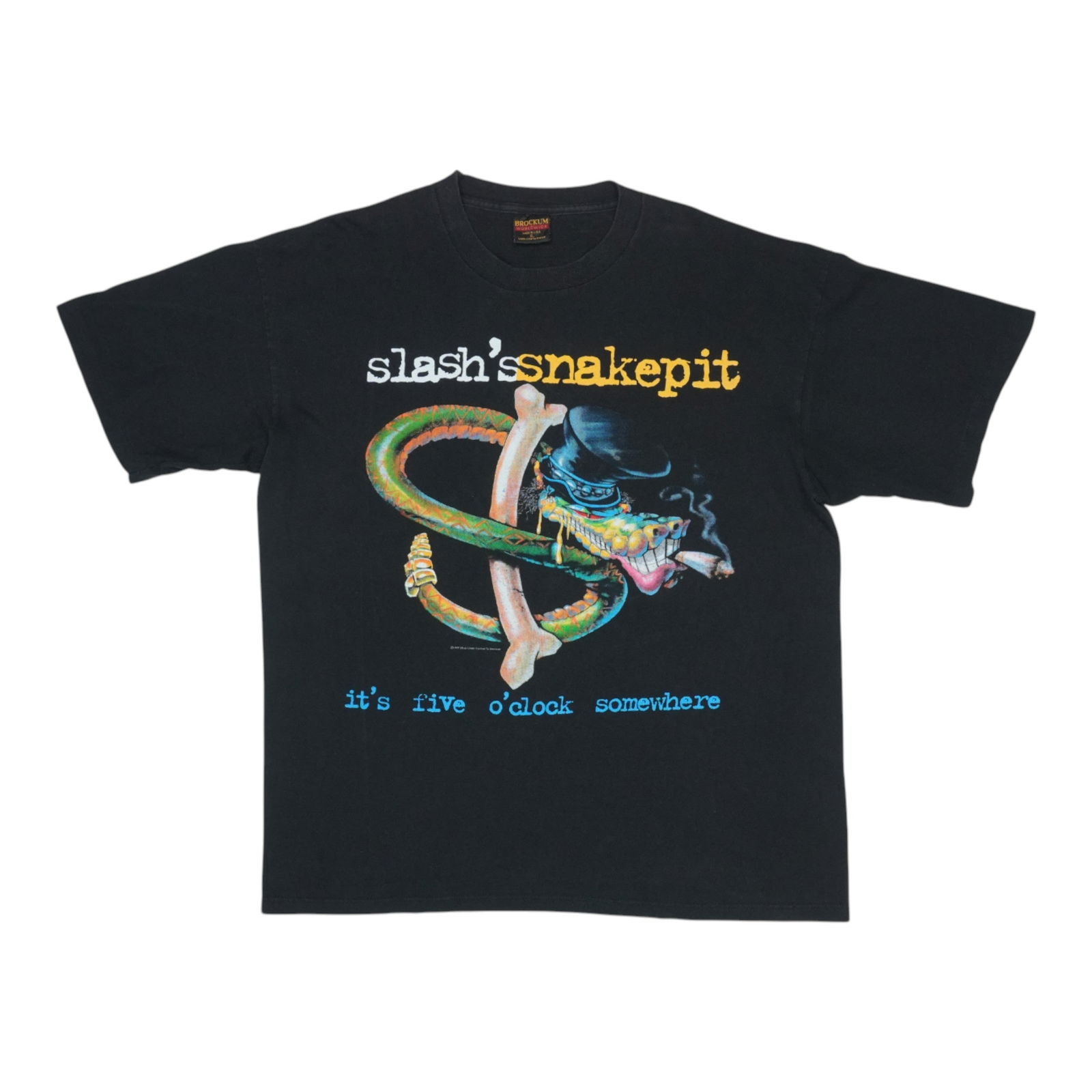 1995 Vintage Black Slash's Snakepit Tour Shirt XL: 1995 Vintage Black Slash's Snakepit Tour Shirt XL This authentic vintage 1995 Slash's Snakepit Tour Shirt is a must-have for fans and collectors alike. Featuring striking front and back graphics, this
