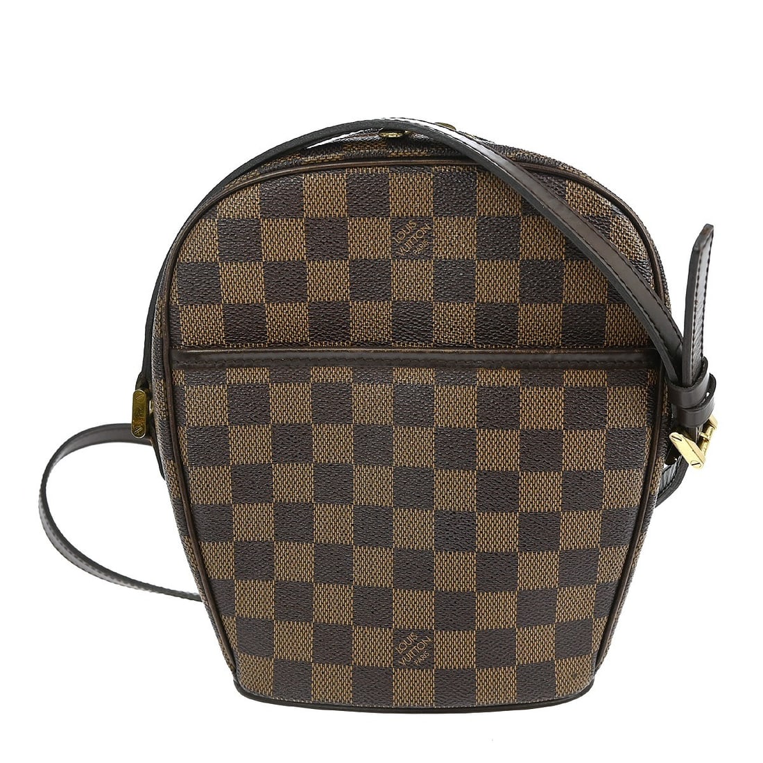 Ipanema PM Shoulder Bag in Brown Damier Canvas (1 of 1)