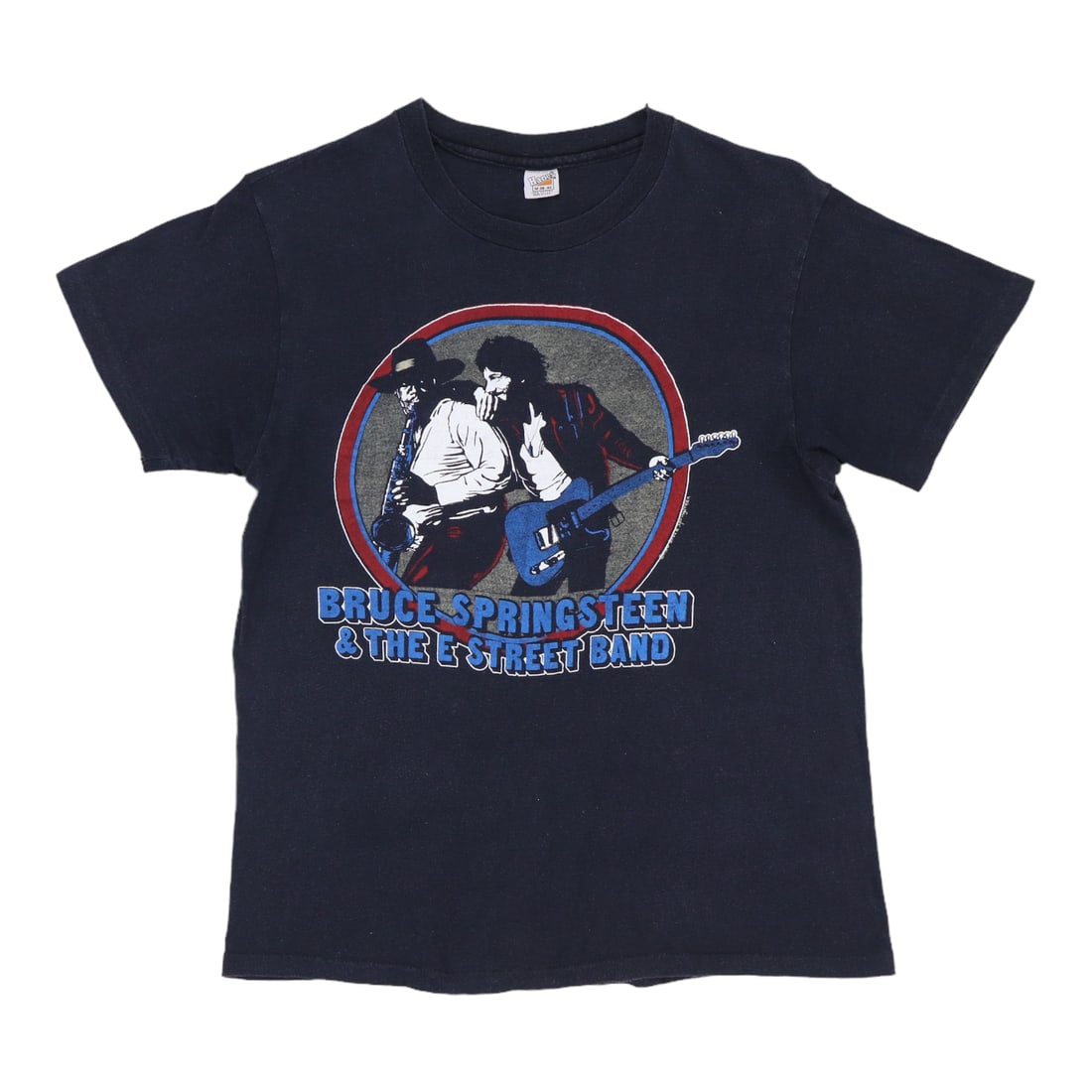 1980 Vintage Bruce Springsteen Tour Shirt Black Cotton (1 of 6)