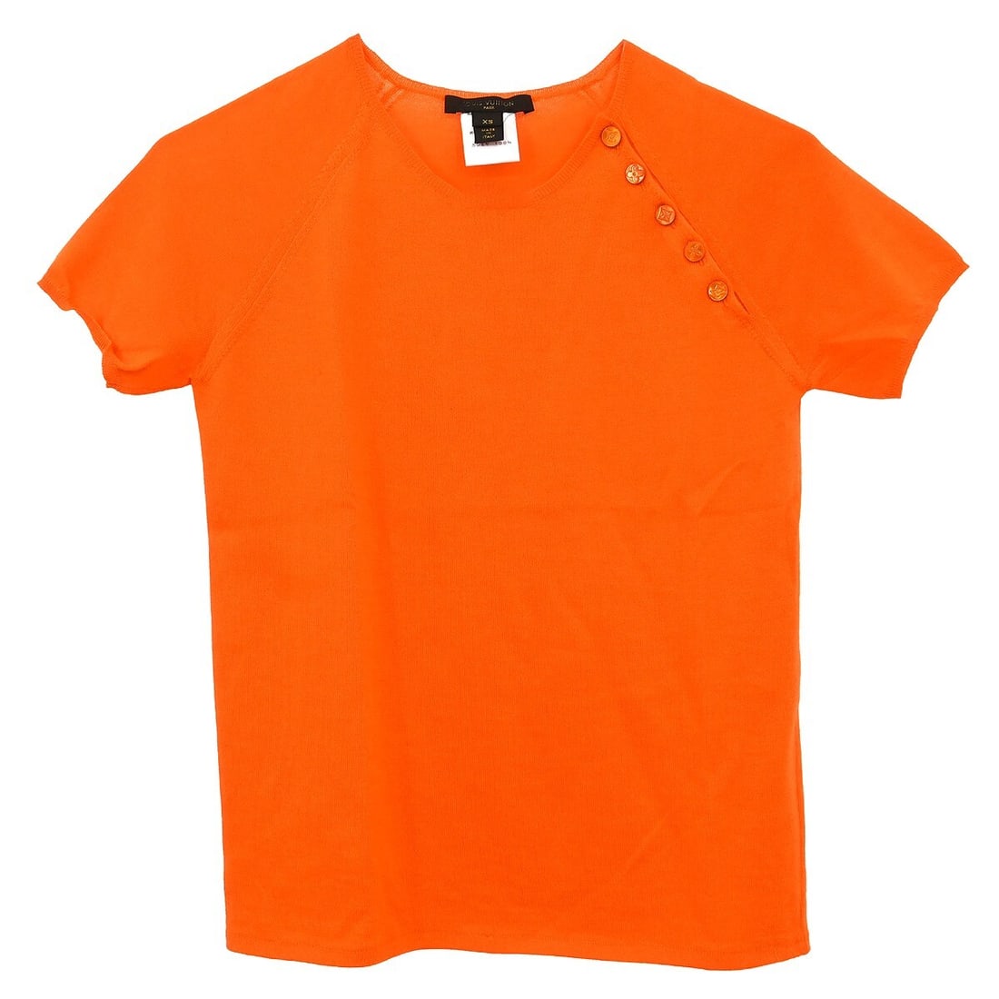 Louis Vuitton Orange Cashmere Short Sleeve T-Shirt #XS (1 of 10)