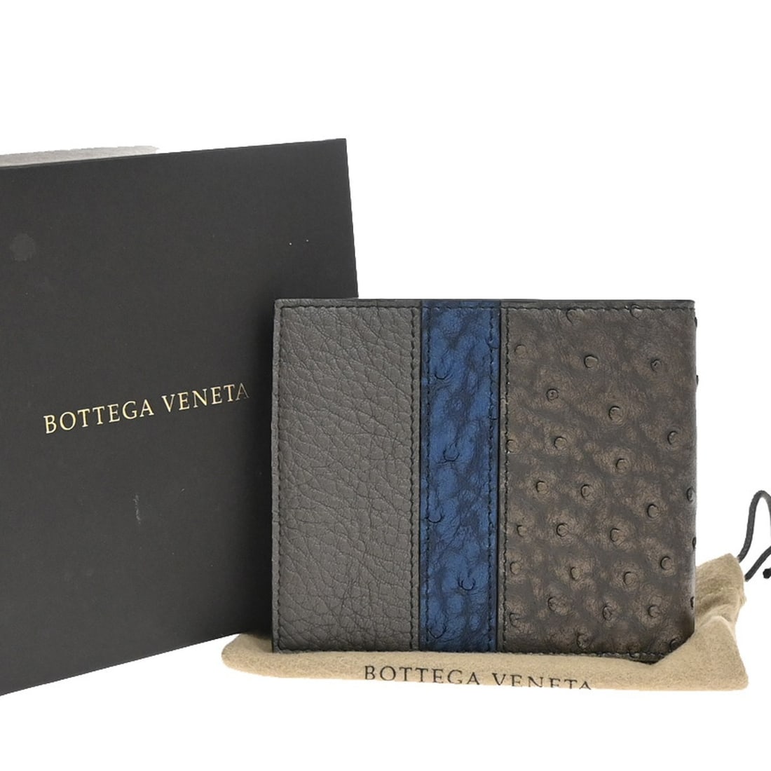 Brown Bottega Veneta Small Folded Leather Wallet (1 of 1)
