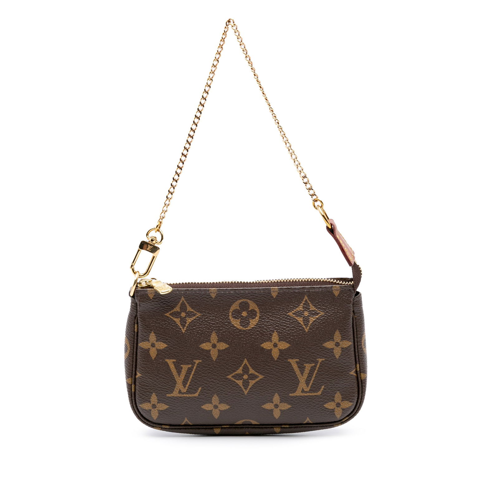 Louis Vuitton Monogram Mini Pochette Accessoires Brown Canvas Bag (1 of 10)