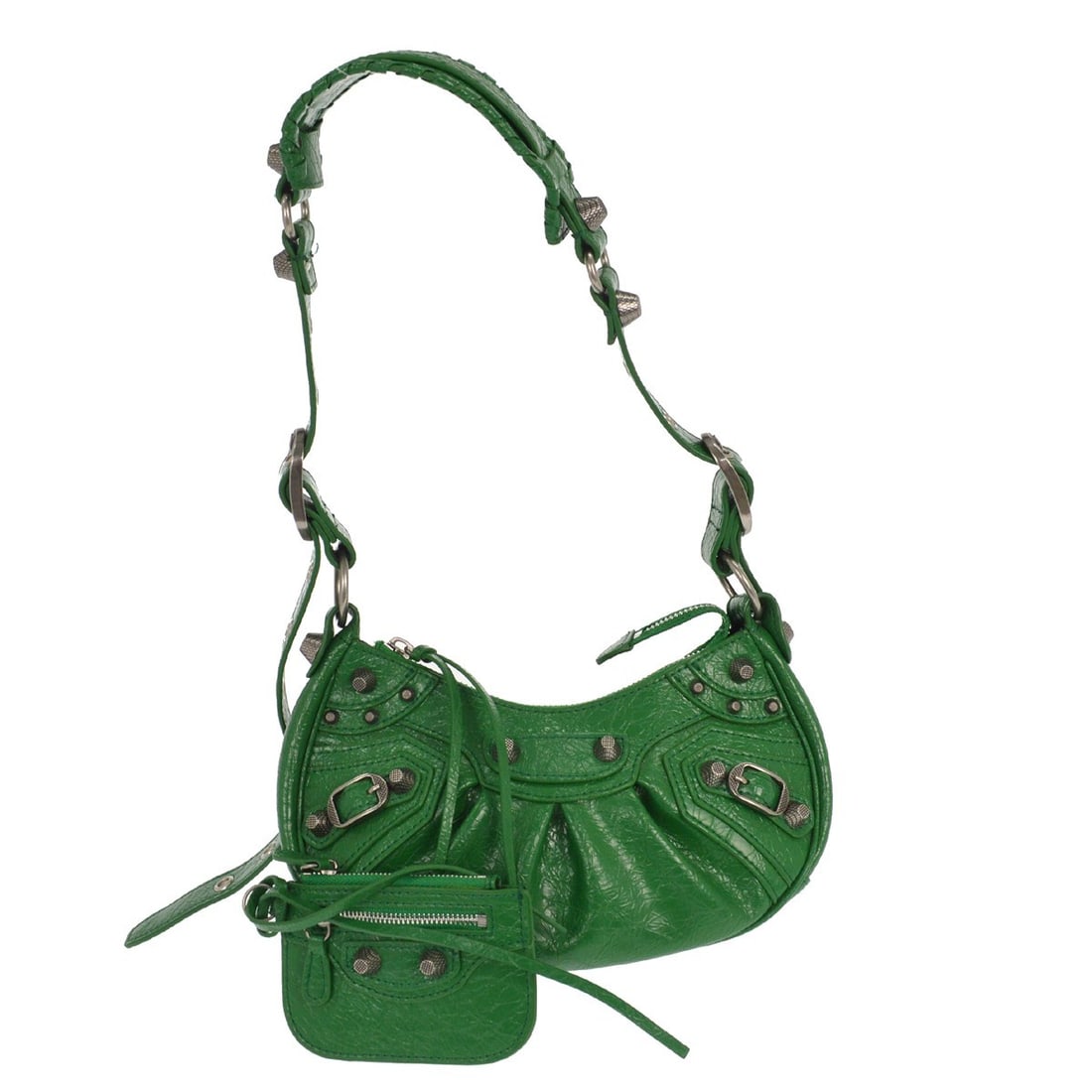 Le Cagole Giant Studs Green Shoulder Bag by Balenciaga (1 of 1)