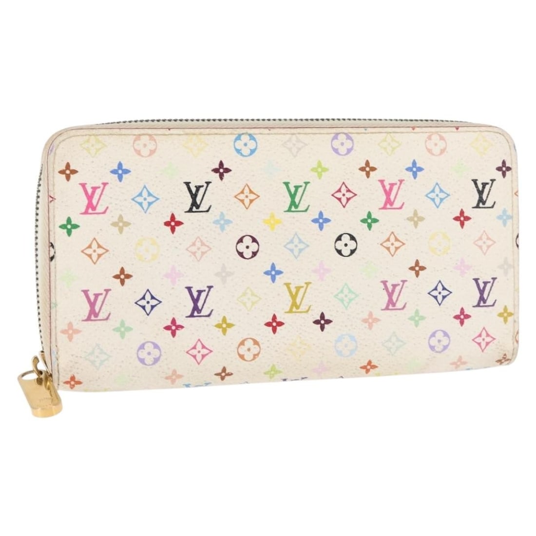 Zippy Multicolour Wallet by Louis Vuitton for Women: Zippy Multicolour Wallet by Louis Vuitton for Women This Louis Vuitton Zippy Wallet NM Multicolour is a pre-owned accessory designed for women. It is in good condition with visible signs of use, inclu
