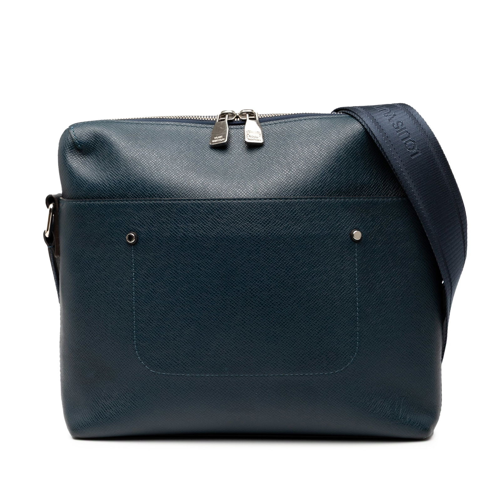 Louis Vuitton Taiga Grigori PM Blue Leather Bag (1 of 8)