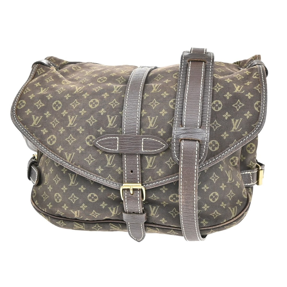 Saumur Shoulder Bag by Louis Vuitton in Brown (1 of 1)