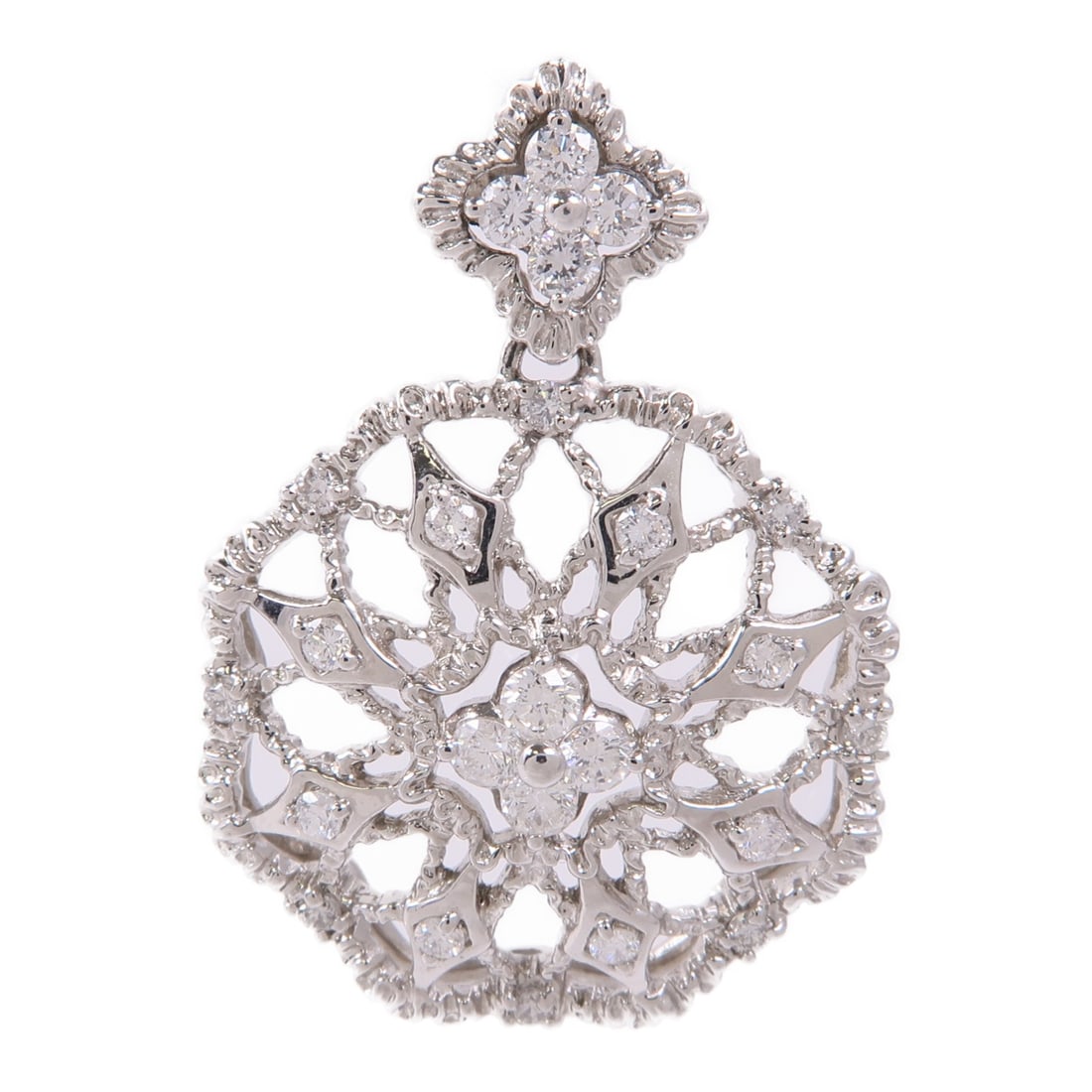 JEWELRY Diamond Pendant Top in Pt900 Platinum (1 of 7)