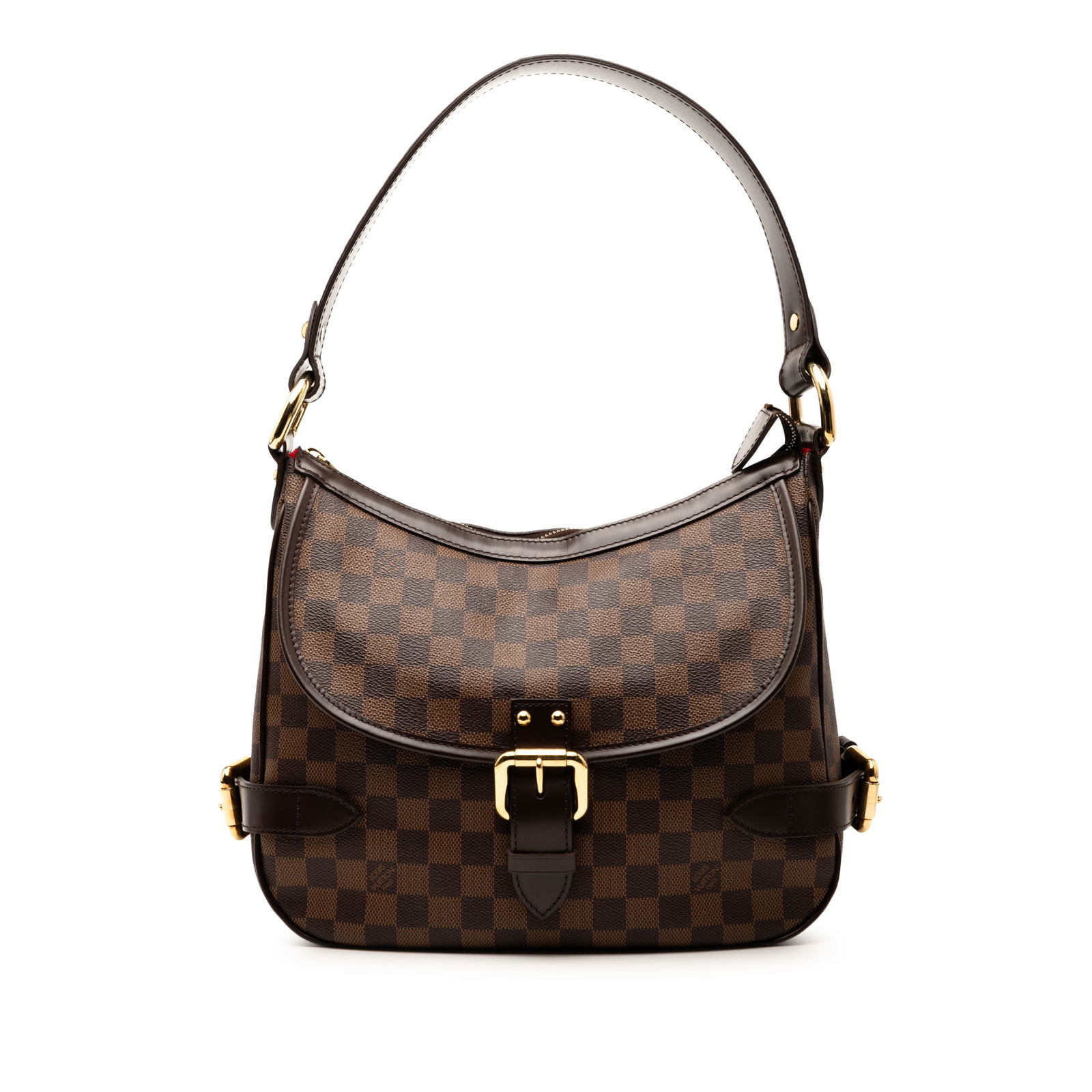 Louis Vuitton Damier Ebene Highbury Bag with Leather Strap (1 of 7)