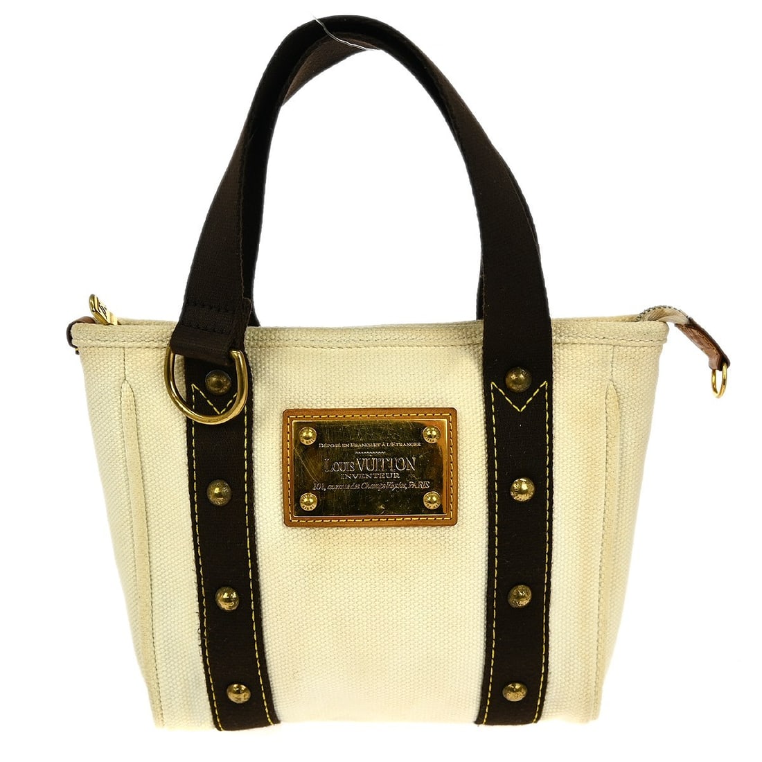 Louis Vuitton Antigua Cabas PM White Tote Bag M40039: Louis Vuitton Antigua Cabas PM White Tote Bag M40039 The Louis Vuitton White Antigua Cabas PM Tote Bag is a stylish accessory that combines functionality with the luxury of the Louis Vuitton brand. Ma