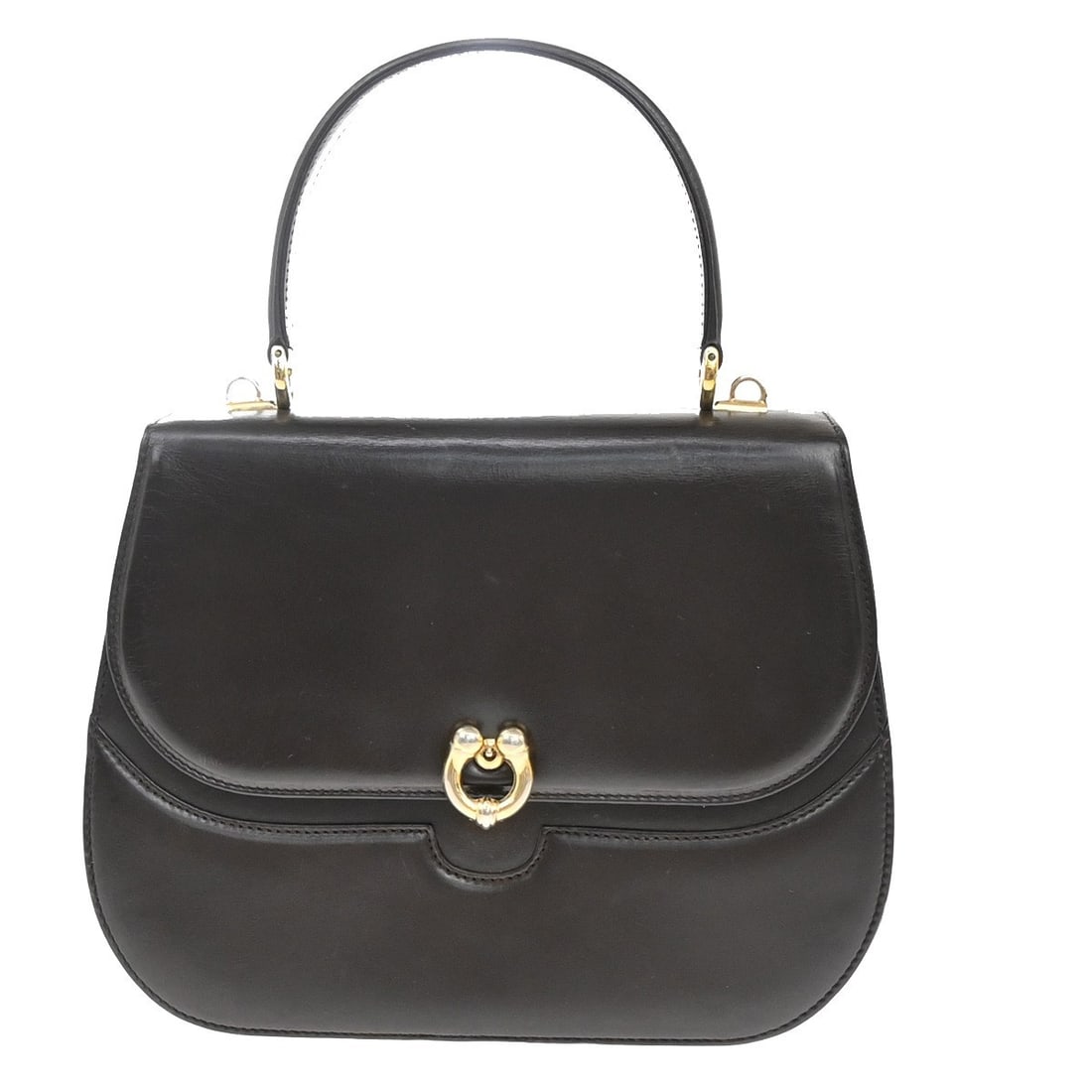 Brown Gucci Vintage Purse with Gold Plated Accents (1 of 1)