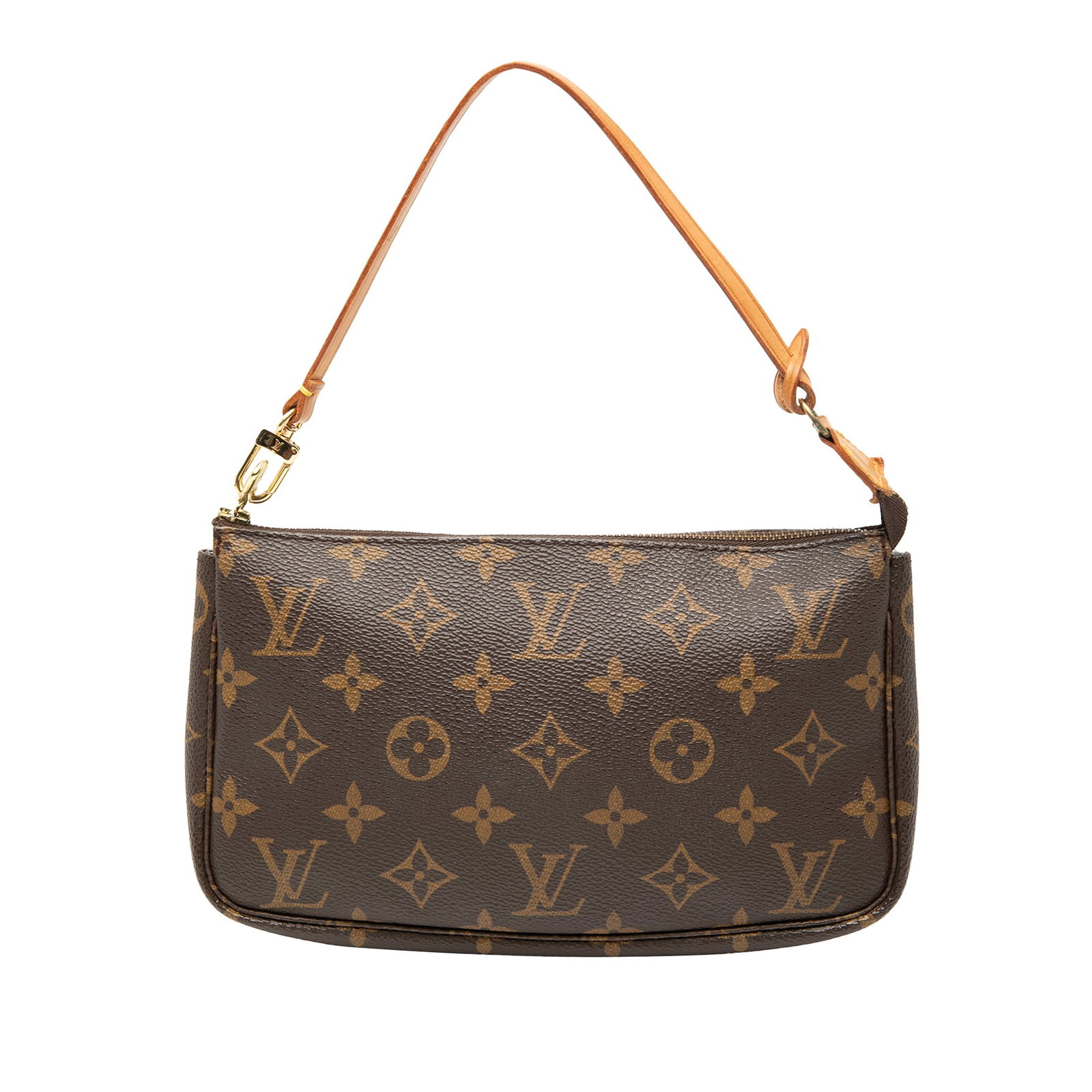 Louis Vuitton Monogram Pochette Accessoires Bag Brown Canvas (1 of 7)