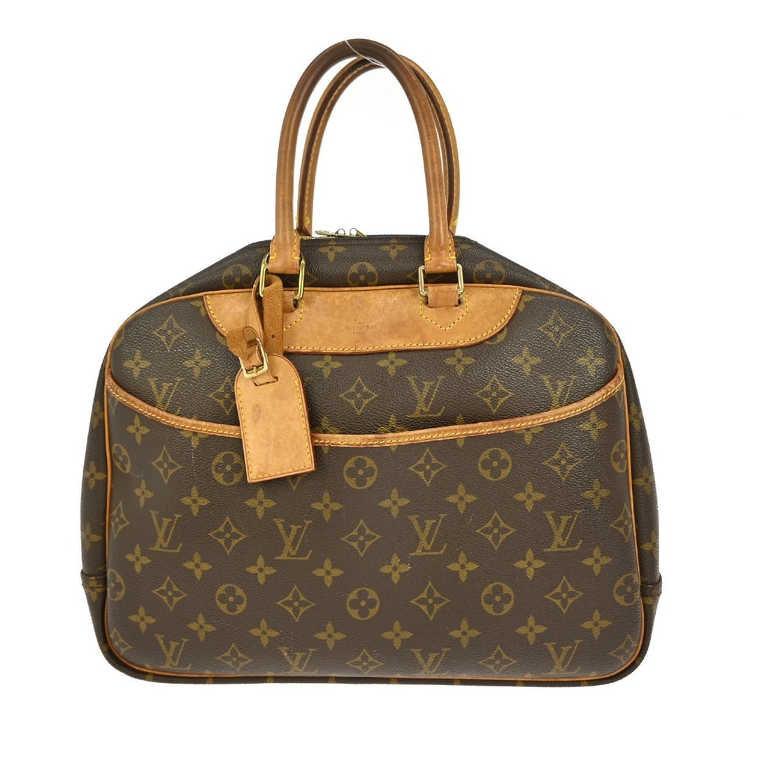 Louis Vuitton Deauville Bowling Vanity Handbag Monogram Canvas (1 of 10)