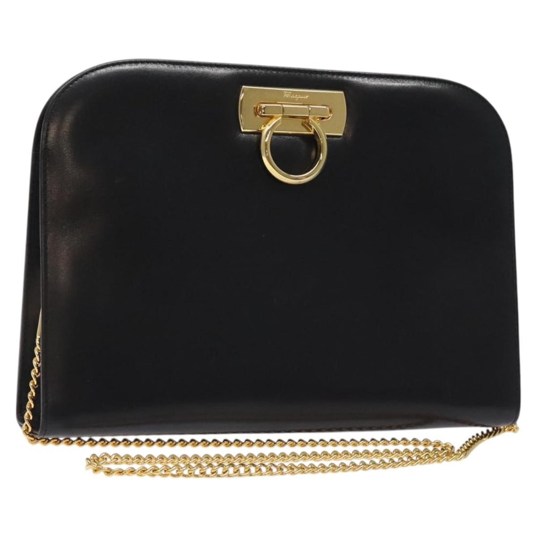 Black Gancini Shoulder Bag by Salvatore Ferragamo (1 of 1)