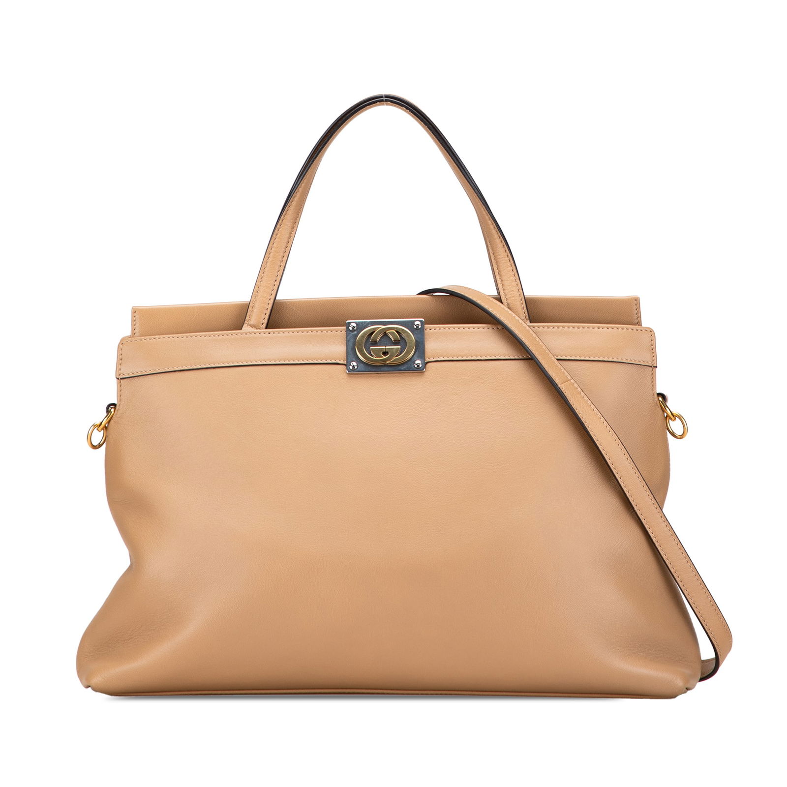 Gucci Small Leather Linea Matisse Satchel Brown Italy (1 of 10)