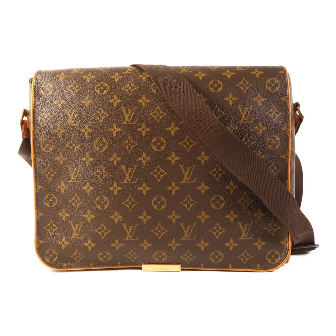 Louis Vuitton Abbesses Shoulder Bag M45257 Monogram Brown PVC Canvas (1 of 18)
