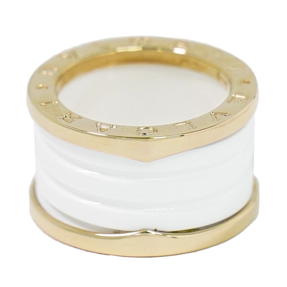 B Zero 1 Triple Band Ring in Rose and White by Bvlgari (1 of 1)