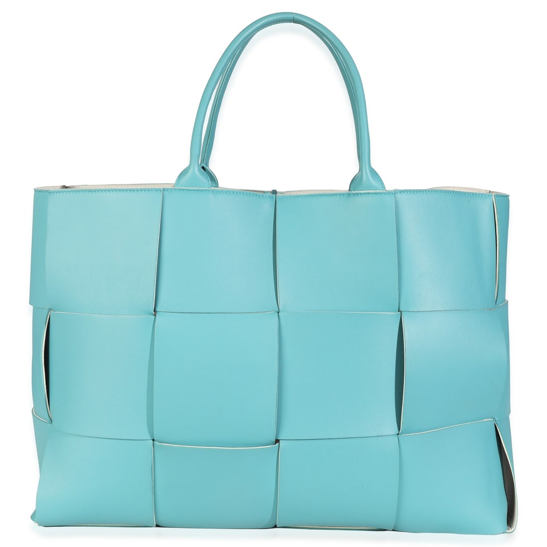 Bottega Veneta Large Arco Tote Blue Leather Silver-Tone Hardware (1 of 8)