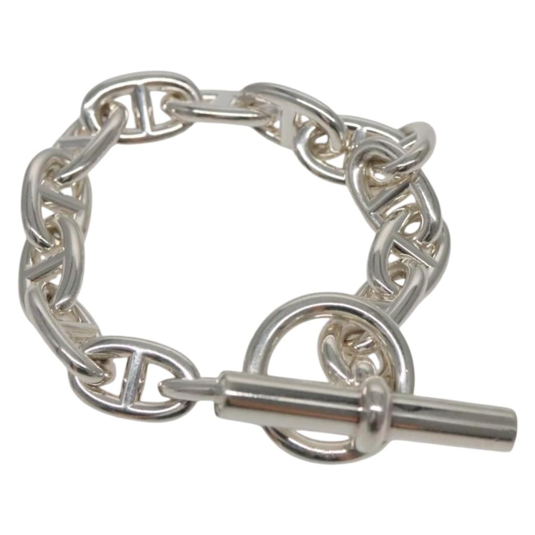HERMES Chaine d'Ancre MM Silver Bracelet 14 Links Ag925 Authenticated (1 of 10)