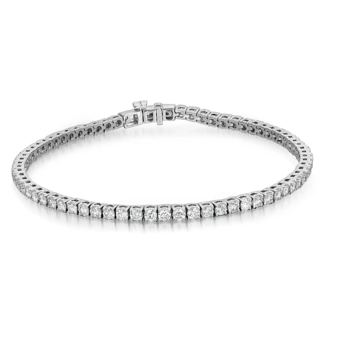 Rachel Koen 14K White Gold Tennis Bracelet 2.75Cttw Lab Grown Diamonds 7 Inches (1 of 5)