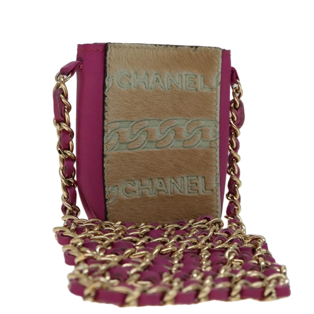Pink Chain Cigarette Pouch by Chanel (1 of 1)