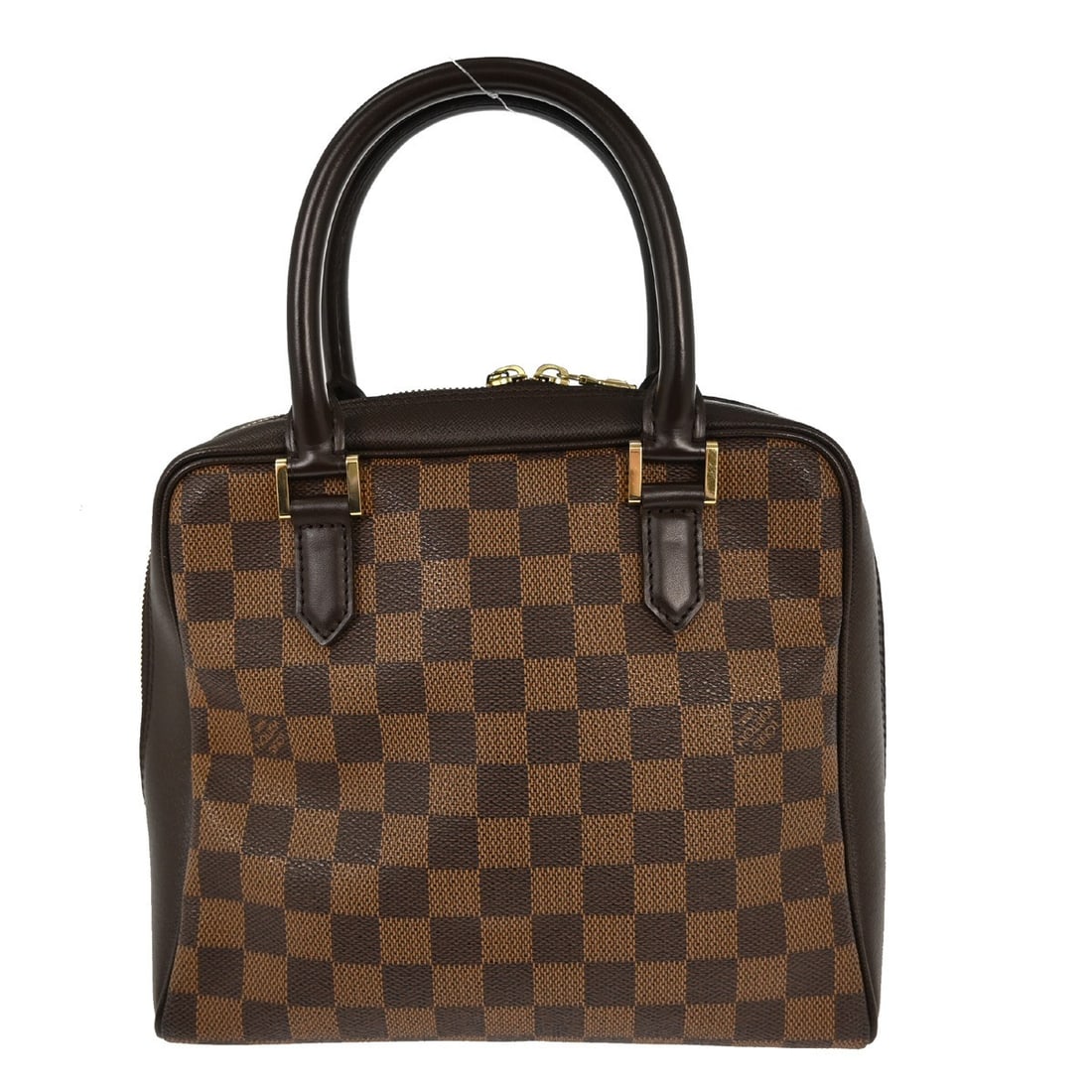 Brera Damier Canvas Medium Handbag by Louis Vuitton N51150: Brera Damier Canvas Medium Handbag by Louis Vuitton N51150 This Louis Vuitton Brera handbag features the classic Damier canvas leather exterior in brown with the brand's signature check pattern. The m