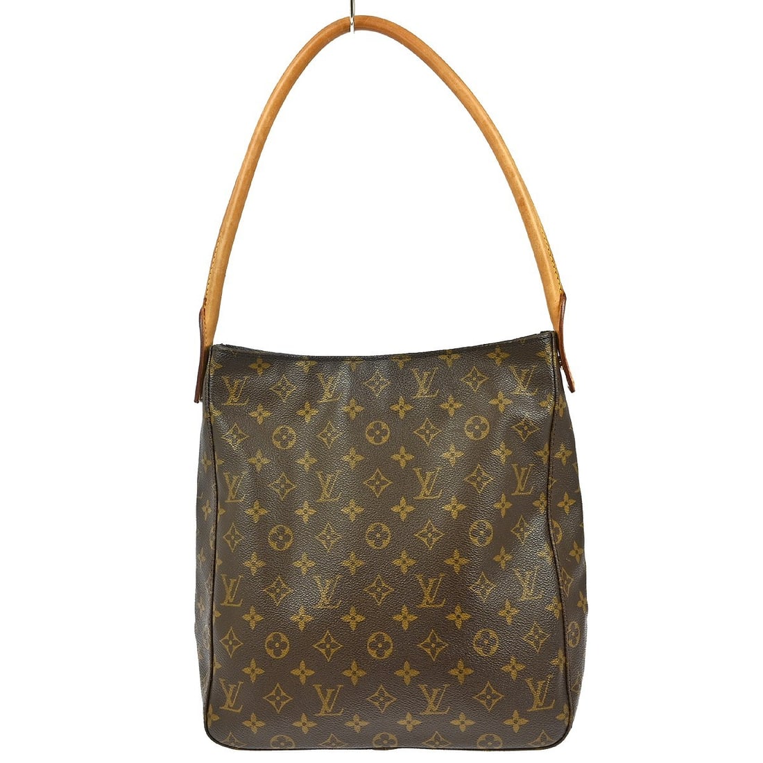 Pre-owned Louis Vuitton Monogram Looping GM Shoulder Bag Brown: Pre-owned Louis Vuitton Monogram Looping GM Shoulder Bag Brown This pre-owned Louis Vuitton Monogram Looping GM shoulder bag features a classic brown monogram canvas. It shows visible vintage charm wi