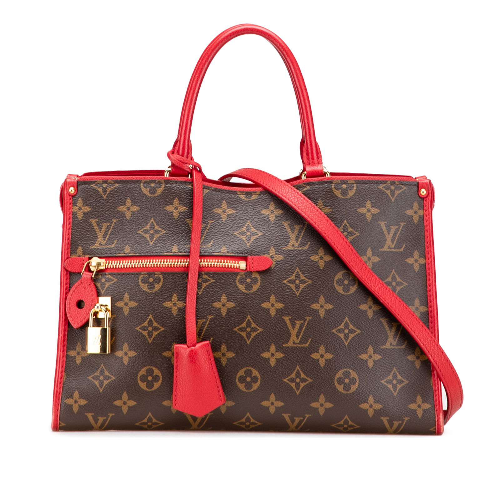 Louis Vuitton Monogram Popincourt PM Stylish Handbag in Brown Canvas: Louis Vuitton Monogram Popincourt PM Stylish Handbag in Brown Canvas The Louis Vuitton Monogram Popincourt PM is a stylish and functional handbag crafted from durable monogram canvas with elegant leat
