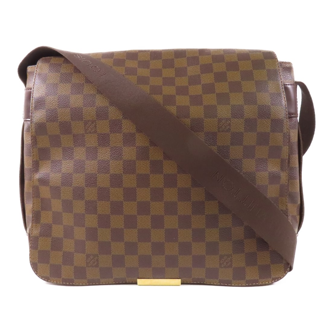 Louis Vuitton Bastille Shoulder Bag M45258 Damier Brown GHW: Louis Vuitton Bastille Shoulder Bag M45258 Damier Brown GHW Introducing the Louis Vuitton Bastille Shoulder Bag, a stylish accessory crafted from durable PVC coated canvas in a rich brown color. This