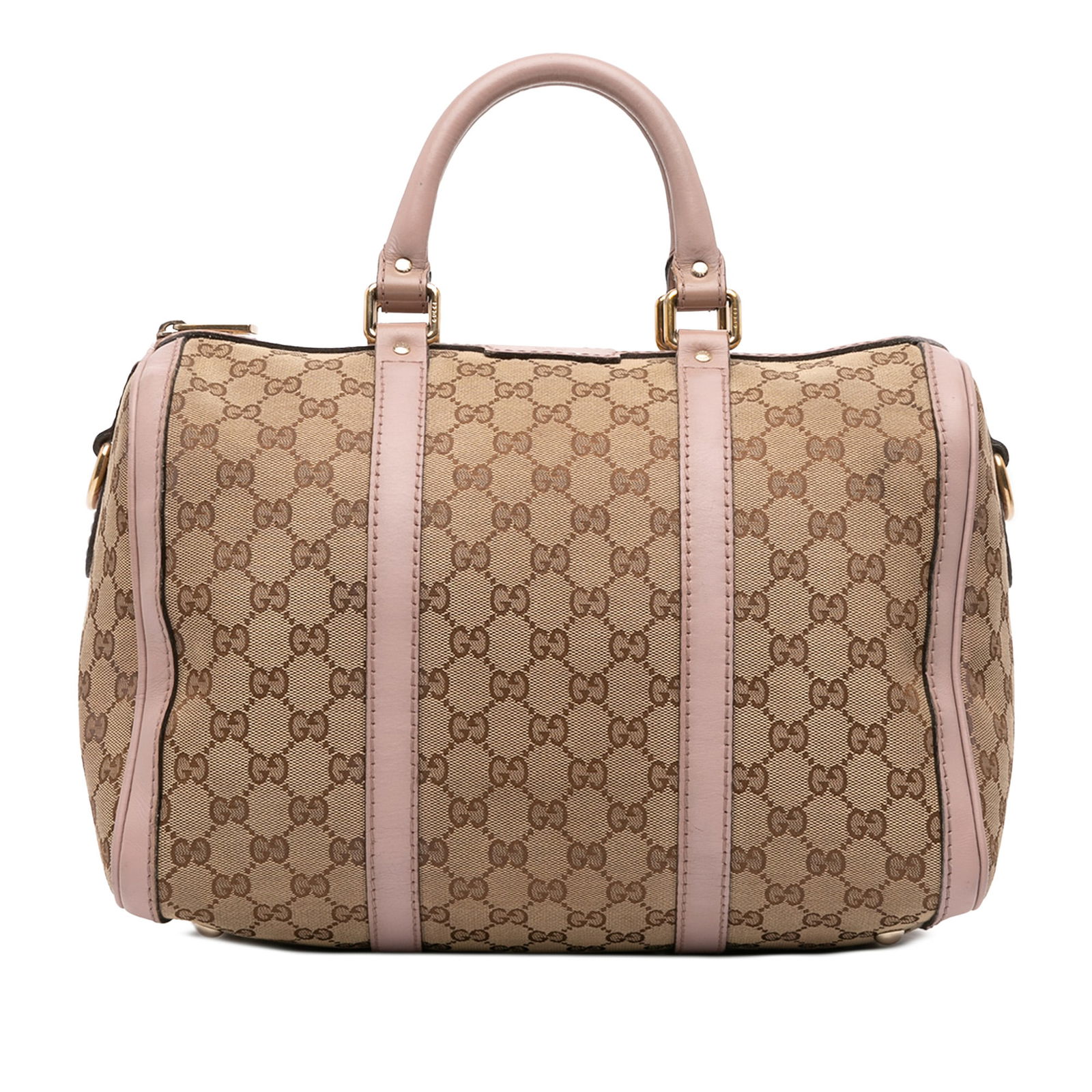 Gucci Medium GG Canvas Joy Boston Bag Brown Fabric Satchel (1 of 11)