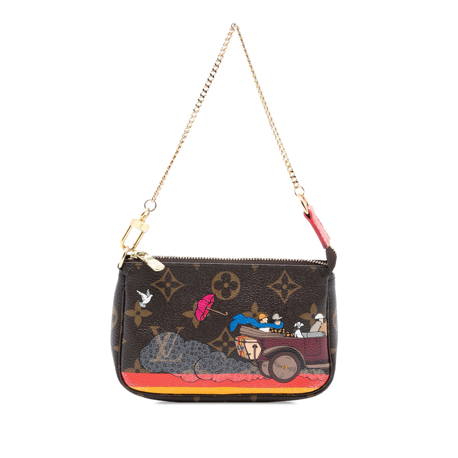 Louis Vuitton Monogram Evasion Illustre Mini Pochette Bag: Louis Vuitton Monogram Evasion Illustre Mini Pochette Bag Introducing the Louis Vuitton Monogram Evasion Illustre Mini Pochette Accessories, a chic and practical addition to your collection. This styl