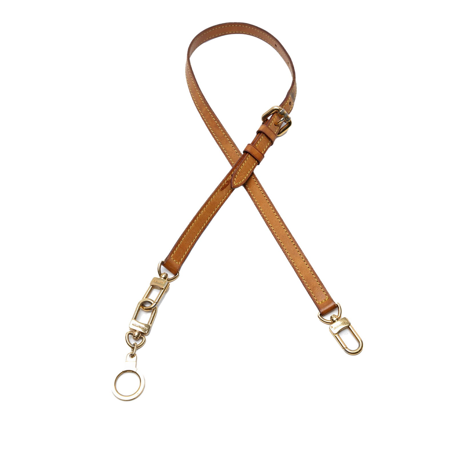 Louis Vuitton Vachetta Leather Shoulder Strap with Gold Tone Clasps (1 of 6)