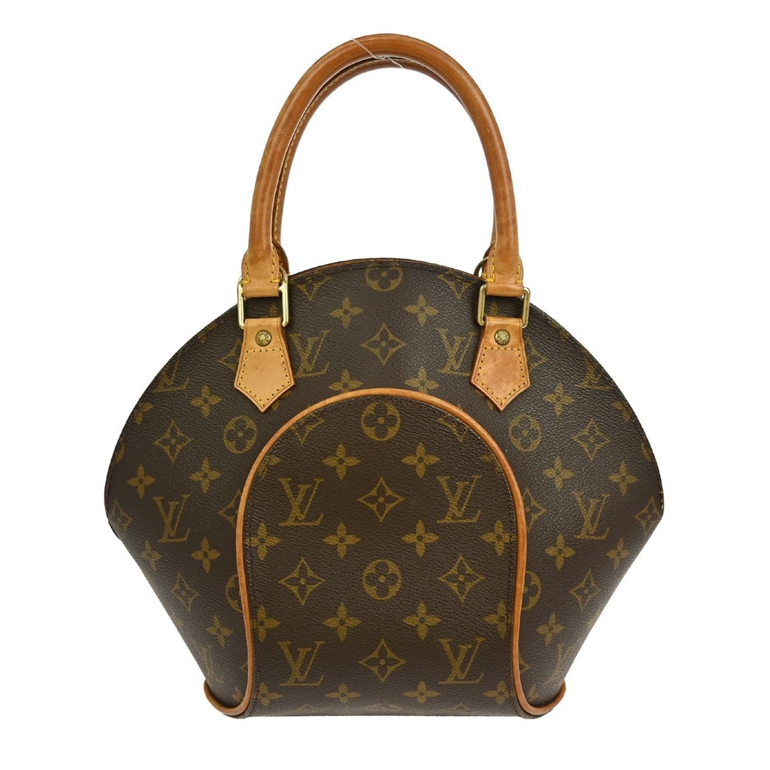 Ellipse PM handbag by Louis Vuitton in brown leather: Ellipse PM handbag by Louis Vuitton in brown leather This pre-owned Louis Vuitton Ellipse PM handbag is designed for women and features a brown exterior. The bag is in used condition with noticeable s