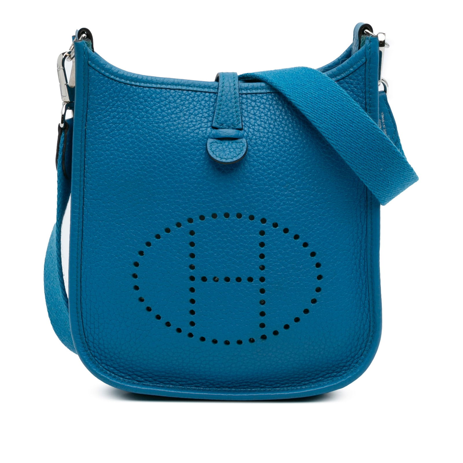 Hermes Clemence Evelyne TPM 16 Blue Zanzibar Leather Bag (1 of 11)