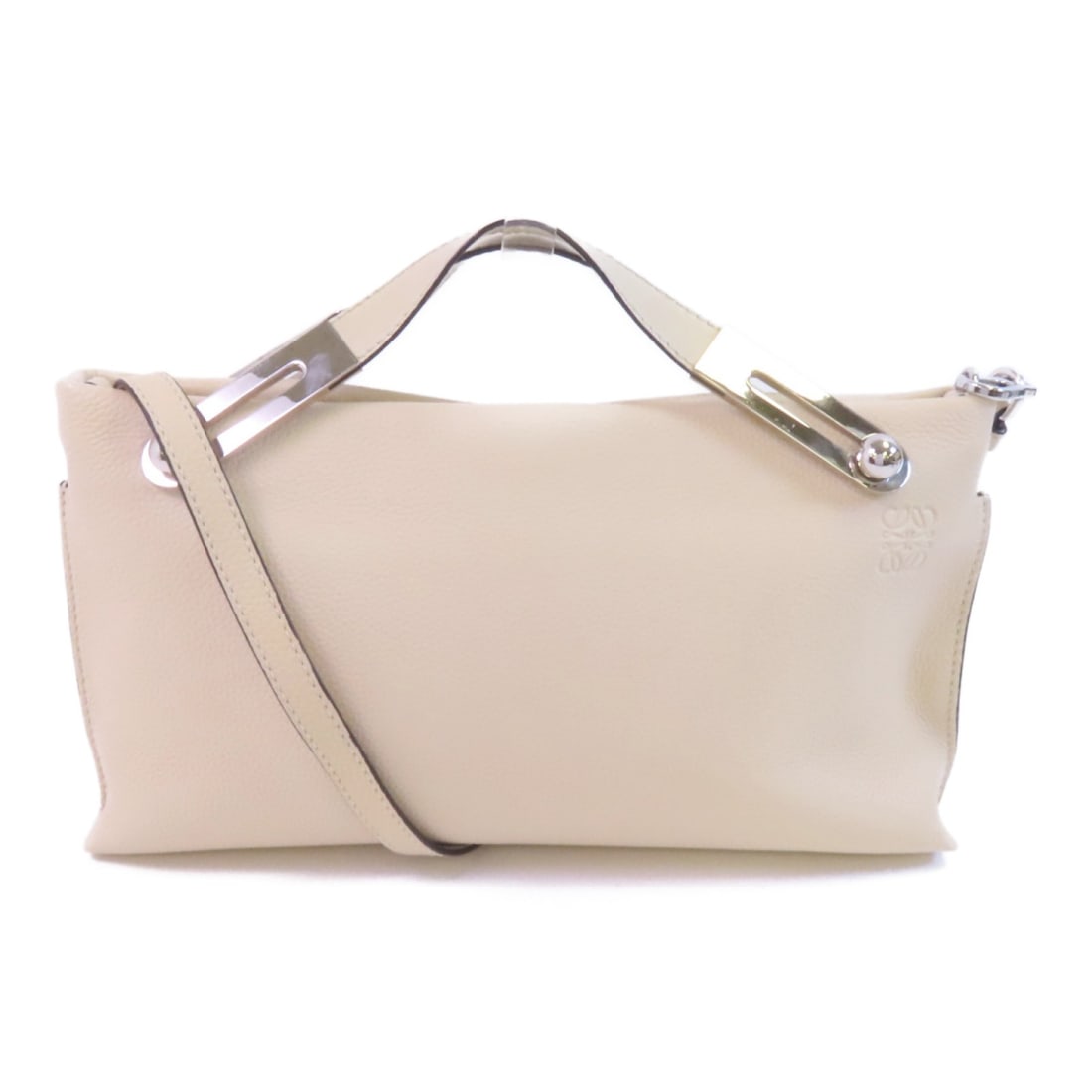 LOEWE Missy White Calfskin Leather 2-Way Shoulder Bag (1 of 16)