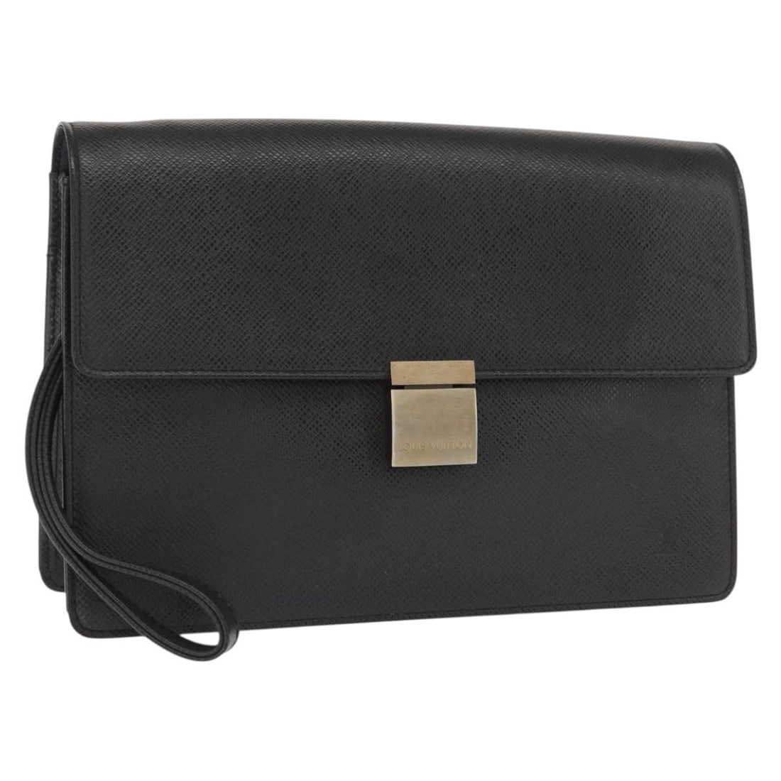 Louis Vuitton Taiga Leather Selenga Clutch in Ardoise M30782 (1 of 18)