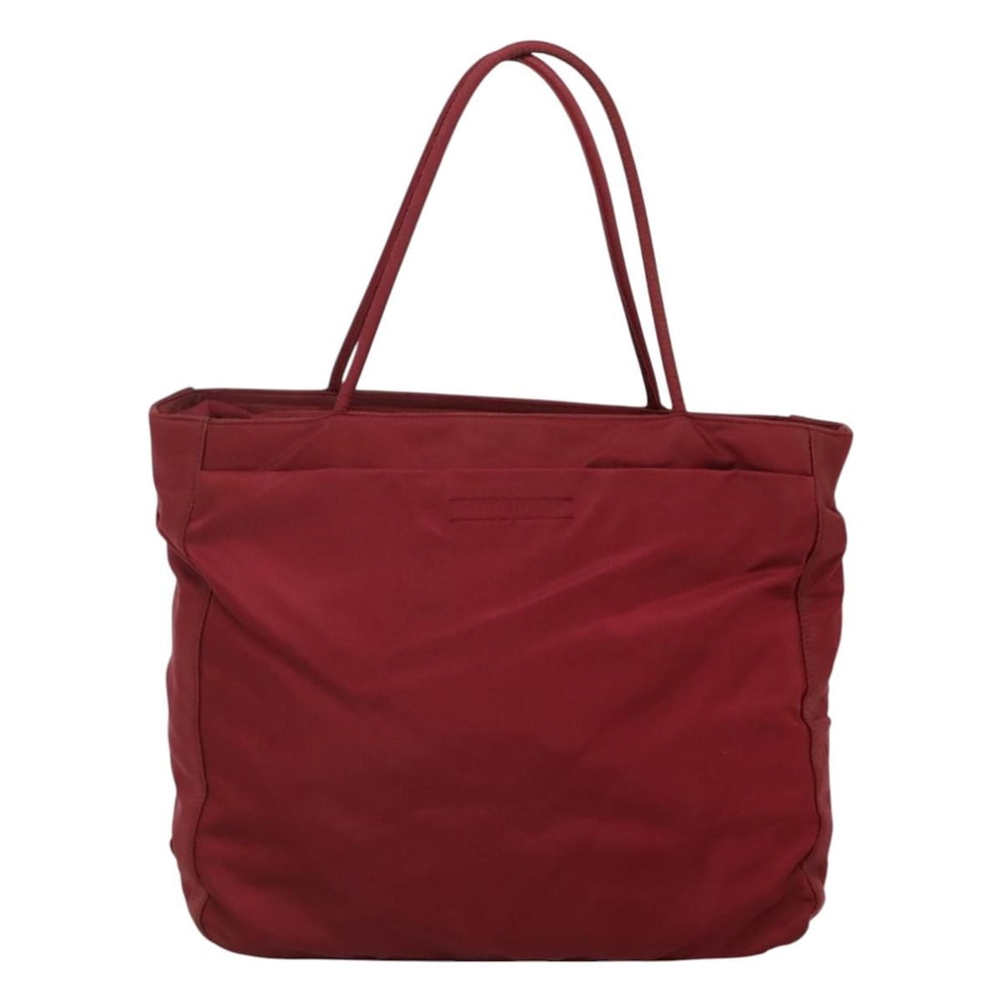 Red Prada Tote Bag with Zipper Vintage Design (1 of 2)