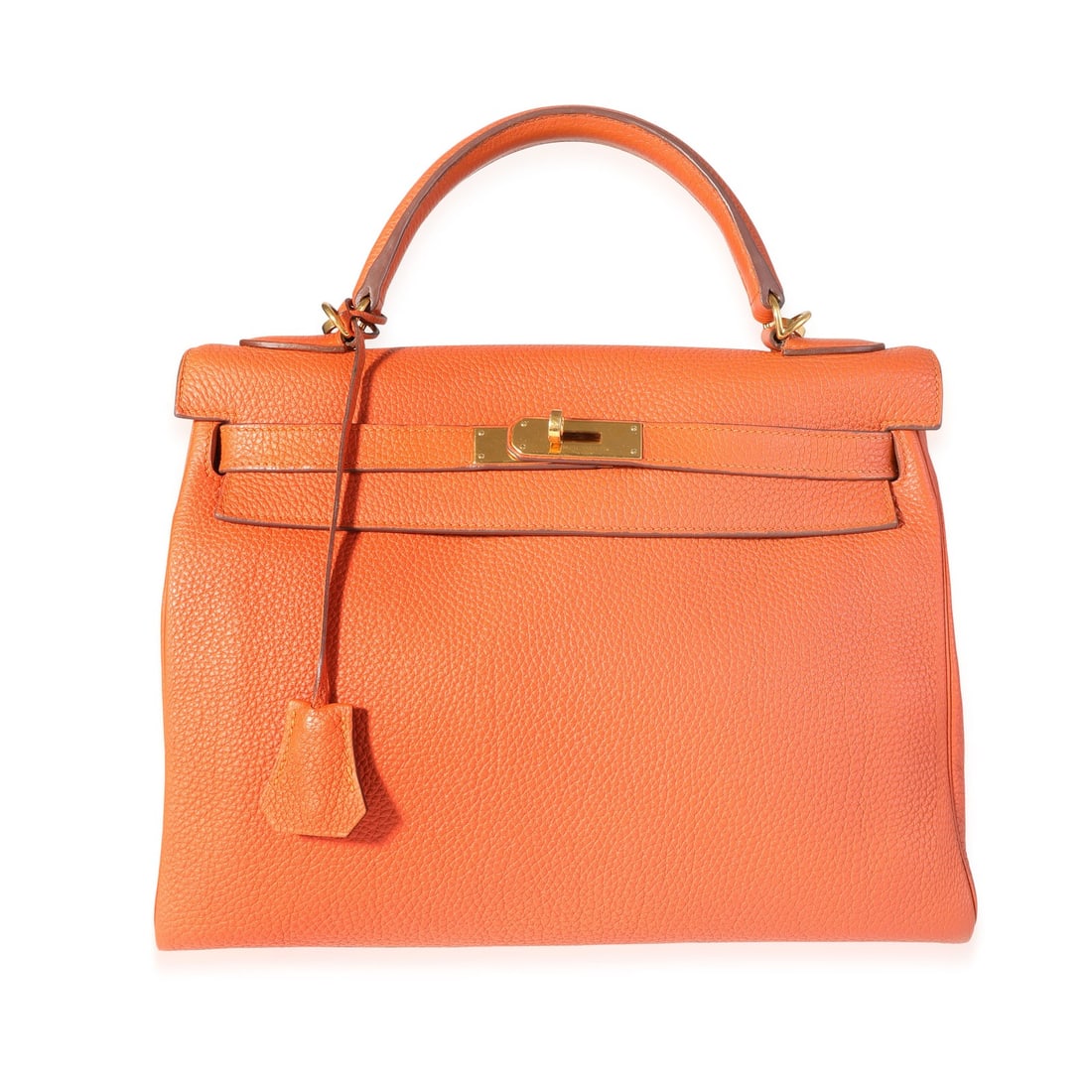 Hermes Kelly 32 Orange Togo Shoulder Bag Gold-Tone Hardware 2014 (1 of 8)