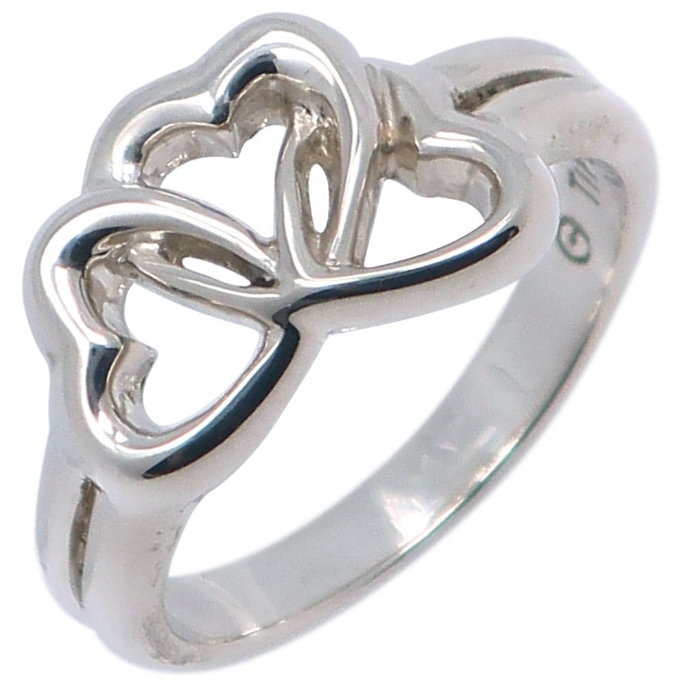Triple Heart Design Silver Ring by Tiffany & Co. (1 of 1)