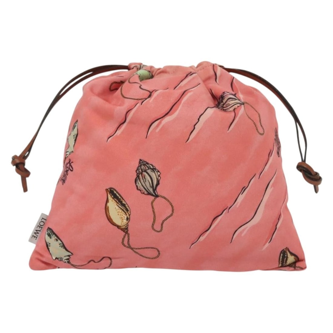 Pink Loewe Clutch Style Pouch with Drawstring Closure (1 of 2)