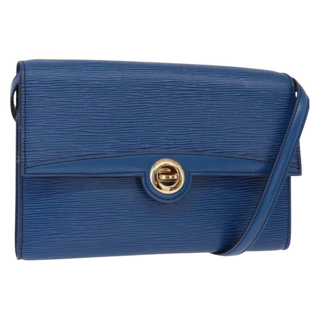 Louis Vuitton Epi Pochette Arche Shoulder Bag Blue M52575 Auth (1 of 18)