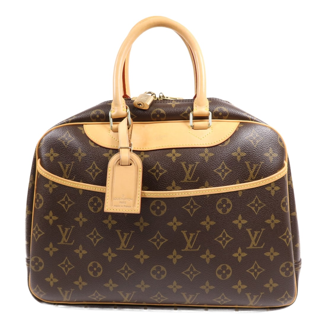 LOUIS VUITTON Deauville Handbag M47270 Monogram Brown GHW (1 of 18)