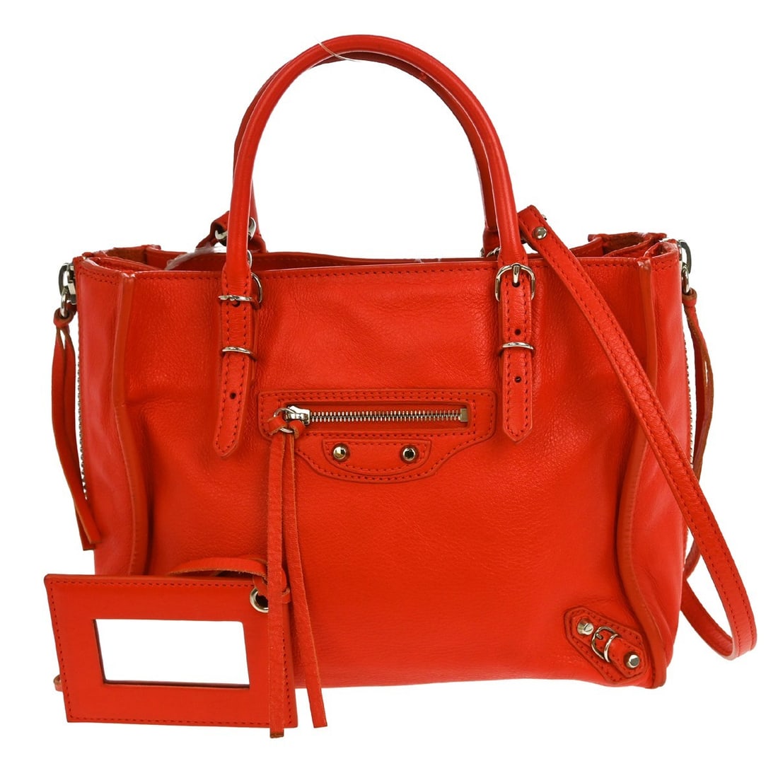Balenciaga Red Papier A6 Tote Shoulder Bag 357353.6513.F.535269 (1 of 11)