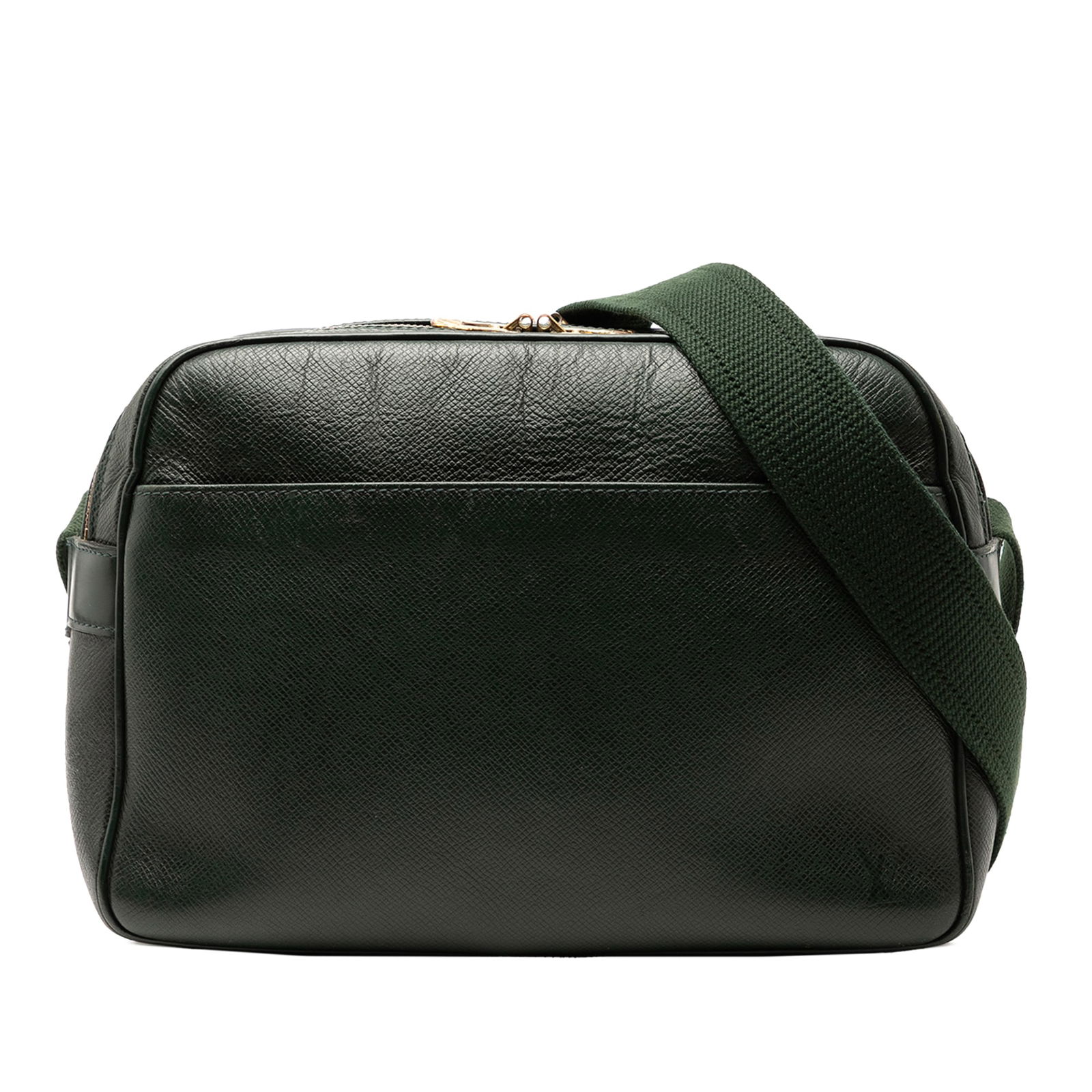 Louis Vuitton Taiga Reporter PM Green Leather Bag (1 of 7)