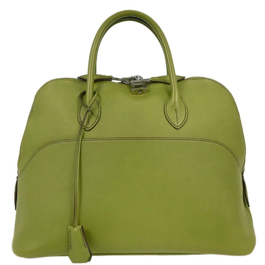 Hermes Bolide 1923 Green Leather Handbag (1 of 1)